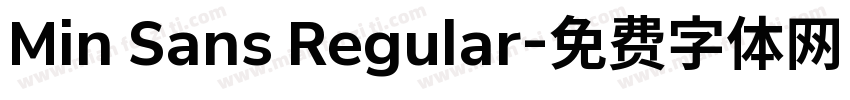 Min Sans Regular字体转换
